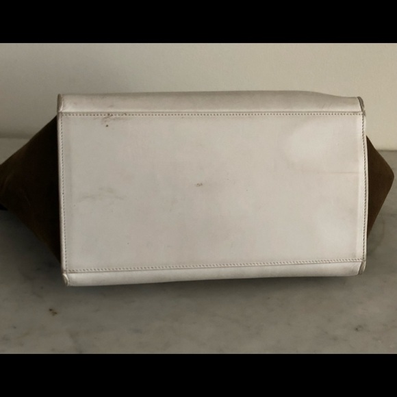 Celine Tricolor Trapeze Handbag Leather Medium - Picture 5 of 8